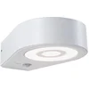 Image de LED-wandarmatuur voor buiten Silma Schemergestuurde bewegingsmelder (IR) IP44 65x186 mm 3000K 5,5W / 0,7W 600lm / 0lm 230V Wit Aluminium