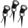 Image de LED-tuinspots IP65 rond 92mm 3000K 3x3,5W 3x230lm 230V 38° Zwart Aluminium