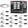 Image de LED-inbouwlamp Calla Basisset zwenkbaar IP65 rond 90mm 30° 10x6W 10x530lm 230V 4000K Chroom mat
