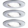 Image de LED-inbouwlamp Calla Basisset zwenkbaar IP65 rond 90 mm 30° 3x6W 3x530lm 230V 4000K Chroom mat