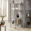 Image de Rek Heiko 39cm, 4 legplanken - chroom/glas