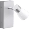 Image de Wandlamp zilver slaapkamerlamp wandspot glas instelbaar, aluminium opaal glanzend, 1x GU10, LxBxD 16x7x11 cm, Fischer Honsel 30069