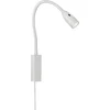 Image de Fischer & Honsel Sten Wandlamp - LED Nachtlamp/leeslamp met flexibele arm - Warm wit licht - 5W - Dimbaar - Wit