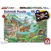 Image de Schmidt - Legpuzzel - In de Piratenbaai - 100 stukjes + piratenvlag - Kinderen - vanaf 6 jaar