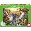 Image de Schmidt - Legpuzzel - Dieren in Afrika - 60 stukjes - Kinderen - vanaf 5 jaar