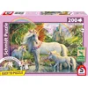 Image de Schmidt - Legpuzzel - Eenhoornmerrie met Twee Veulens - 200 stukjes - Kinderen - vanaf 8 jaar