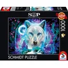 Image de Schmidt - Legpuzzel - Neon poolwolf - Sheena Pike - 1000 stukjes - Volwassenen - vanaf 12 jaar