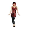 Image de Stralende Rode Pailletten Top Rood - Vrouw
