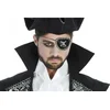 Image de Chaks Piraten ooglapje - met elastiek - met schedel en strass steentjes - kunststof - zwart
