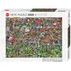 Image de Heye puzzel voetbal geschiedenis 3000 stukjes legpuzzel cartoon.