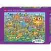 Image de Heye Puzzel Doodle Village 1000.