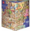 Image de Heye legpuzzel Yogaland 1500 stukjes kleurrijk puzzelplezier.