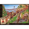 Image de Heye puzzel Getaway Car Fred 1000 stukjes Wanted cartoon puzzel.