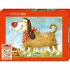 Image de Heye puzzel 1000 stukjes At the Dog - Legpuzzel voor volwassenen.