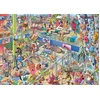 Image de Heye puzzel Pet Gym 1000 stukjes cartoon driehoekige doos.