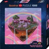 Image de Heye puzzel eenhoorns 1000 stukjes vierkant puzzelplezier.