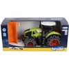 Image de Bruder Claas Axion 950 met sneeuwkettingen + sneeuwschuif (1:16)