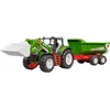 Image de Bruder ROADMAX Tractor met voorlader en kiepaanhanger 1:16