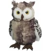 Image de Heunec Pluche knuffel uil - Zacht knuffeldier van 30 cm - Grijs