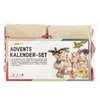 Image de Jute kenmerkende adventskalender set, naturel