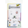 Image de Papieren adventkalender met naturel papieren zakjes, bruin.