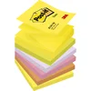 Image de Post-it® Z-Notes, Navullingen, Geel (2), Groen (1), Paars (1), Roze (1), Oranje (1), 76 x 76 mm, 6 Blokken, Individueel Verpakt, 100 Blaadjes/Blok
