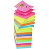 Image de Post-it® Z-Notes, Navullingen, Geel (2), Groen (1), Paars (1), Roze (1), Oranje (1), 76 x 127 mm, 6 Blokken, Individueel Verpakt, 100 Blaadjes/Blok
