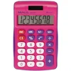 Image de MAUL Bureaurekenmachine MJ 450 LCD-scherm 1-regelig, 8 cijfers Solar Batterij 11.3 x 7.2 x 1.9 cm pink