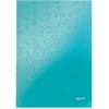 Image de Leitz WOW A4 Notitieboek met Harde Kaft - 80 Vel - Gelijnd - FSC Gecertificeerd - Ijsblauw