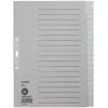 Image de LEITZ tabbladen blanco A4 20-delig grijs voor ordners en ringbanden
