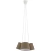 Image de Hanglamp woonkamer hanglamp plafond bruin textiel verlichting Briloner 4288-031