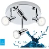 Image de Briloner Leuchten FLAMO - plafond spot - 2-lichts - draaibaar en kantelbaar - GU10 - LED - 4 Watt - 400 Lumen - 3.000 Kelvin - IP44 - 210x106mm (DxH)