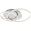 Image de Briloner Leuchten FRAME Plafondlamp - LED - 40W - Dimbaar - Draaibaar - Ø 30cm - Chroom Aluminium