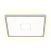 Image de BRILONER FREE - Plafondlamp - plafonnière met achtergrondverlichting - LED - 18 W - 2.400 Lumen - 4.000 Kelvin - vierkant - wit zilver