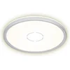 Image de BRILONER FREE - Plafondlamp - plafonnière met achtergrondverlichting - LED - 18 W - 2.400 Lumen - 4.000 Kelvin - rond - wit-zilver - Ø 29,3cm