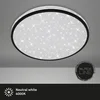 Image de Briloner Leuchten - LED-plafondlamp, plafondlamp incl. sterrendecoratie, 24 watt, 2.200 lumen, 4.000 Kelvin, wit-zwart