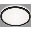 Image de BRILONER SLIM DRIP - LED Badkamerverlichting - badkamer plafondlamp - met achtergrondverlichting - IP44 - zwart - Ø29cm