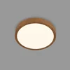 Image de BRILONER - LED Plafondlamp - plafonniére met houtlook - 3.000K warm wit licht - 24W - Ø38cm