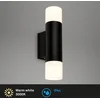 Image de BRILONER Sujos - LED Spiegellamp - spiegelverlichting badkamer - warm wit licht 3.000K - 4.8W - 400Lm - zwart - 27.5cm