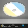 Image de BRILONER - Inbouw badkamerlamp - 7482019 - CTS kleurtemperatuurregeling via schakelaar - IP44 spatwaterdicht - ultraplat - 14W - 1400 lm - 22 x 3,6 cm - aluminiumkleurig