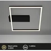 Image de BRILONER - Plafonniere LED Frame - plafondlamp met warm wit licht - 3000K - 12W - 1400 lm - 32x30x5 cm - zwart