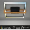 Image de BRILONER - Plafondlamp - 3768015 - CCT kleurtemperatuurregeling - Geheugenfunctie - Traploos dimbaar - Incl. afstandsbediening - Timerfunctie - 49 x 45 x12 cm - Zwart-hout
