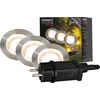 Image de BRILONER Connect to shine - LED Grondspot voor buiten - set van 3 - tuinverlichting startset - warm wit licht - IP67 - Ø4.5x6.6 cm