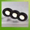 Image de Briloner Klira - Set van 3 LED inbouwspots 230V - 7586035 - Verstelbaar - Ra90 hoge kleurechtheid - CTS schakelaar - 50° behuizing van gerecycled materiaal - Plat - 9 x 2,4 cm - Zwart