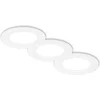 Image de Briloner Jeft - Set van 3 LED inbouwspots 230V - 7992036 - Plat - 9 cm diameter - Neutraal wit licht - Ø9 x 2,8 cm - Wit
