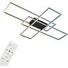 Image de BRILONER - Plafonniére - dimbaar plafondlamp - met afstandsbediening - met geheugenfunctie - met nachtlichtfunctie - met CCT - 104 x 71 x 9,5 cm - zwart