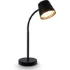 Image de B.K.Licht Biwo - Oplaadbare Tafellamp - draaibaar - snoerloze lamp - dimbaar - warm wit licht - 38.5 x 13 x 23 cm - zwart