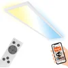 Image de BRILONER Tava Slimme LED Plafondlamp - via app en spraakbesturing - met afstandsbediening - dimbaar - Indirect licht - 98 x 20 x 3 cm - Wit