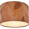 Image de B.K.Licht Mata - Plafondlamp - bladeren decoratie - boho stijl woonnkamer lamp - E27 fitting - Ø35 - natuurlik - koffiekleur