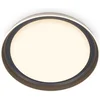 Image de BRILONER Ijus - LED Plafondlamp met elegante lichtrand - plafonniere met achtergrondverlichting - warm wit licht - 24W - Ø43cm - antraciet